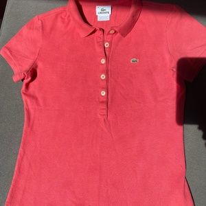 Women's Lacoste Pique Polo size 40 (medium)